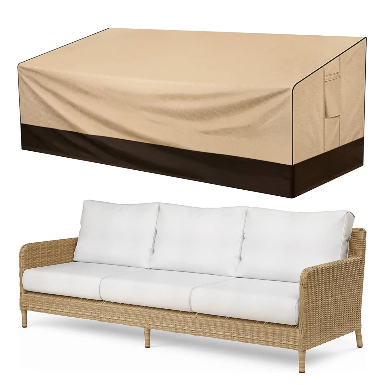 PatioGem Outdoor Furniture Covers, Waterproof 2Seat Heavy Duty Couch