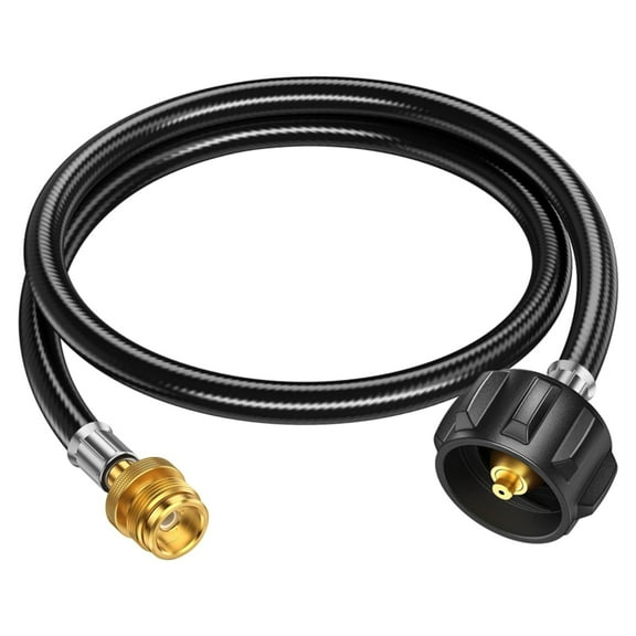 PatioGem Propane Hose, 4ft Propane Hose Adapter 1lb to 20lb, Propane Hose Extension, Propane Adapter Hose, Propane Tank Hose fit for Weber/Coleman/Blackstone Grill, Buddy Heater, Smoker, Camp Stove