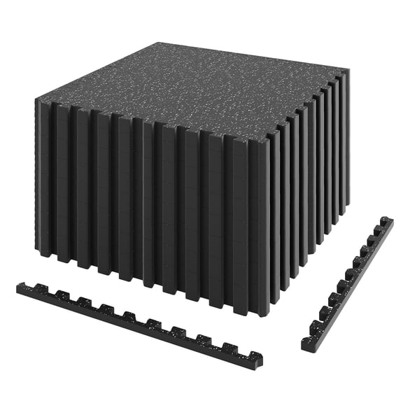 Patiojoy 0.79" Thick Gym Flooring 24 Pcs Exercise Equipment Workout Mats with Rubber Top