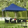 thumbnail image 1 of Patiojoy 10'x 10' Pop Up Canopy Tent Easy Set-up Outdoor Tent Commercial Instant Shelter w/ 3 Adjustable Heights Blue, 1 of 10