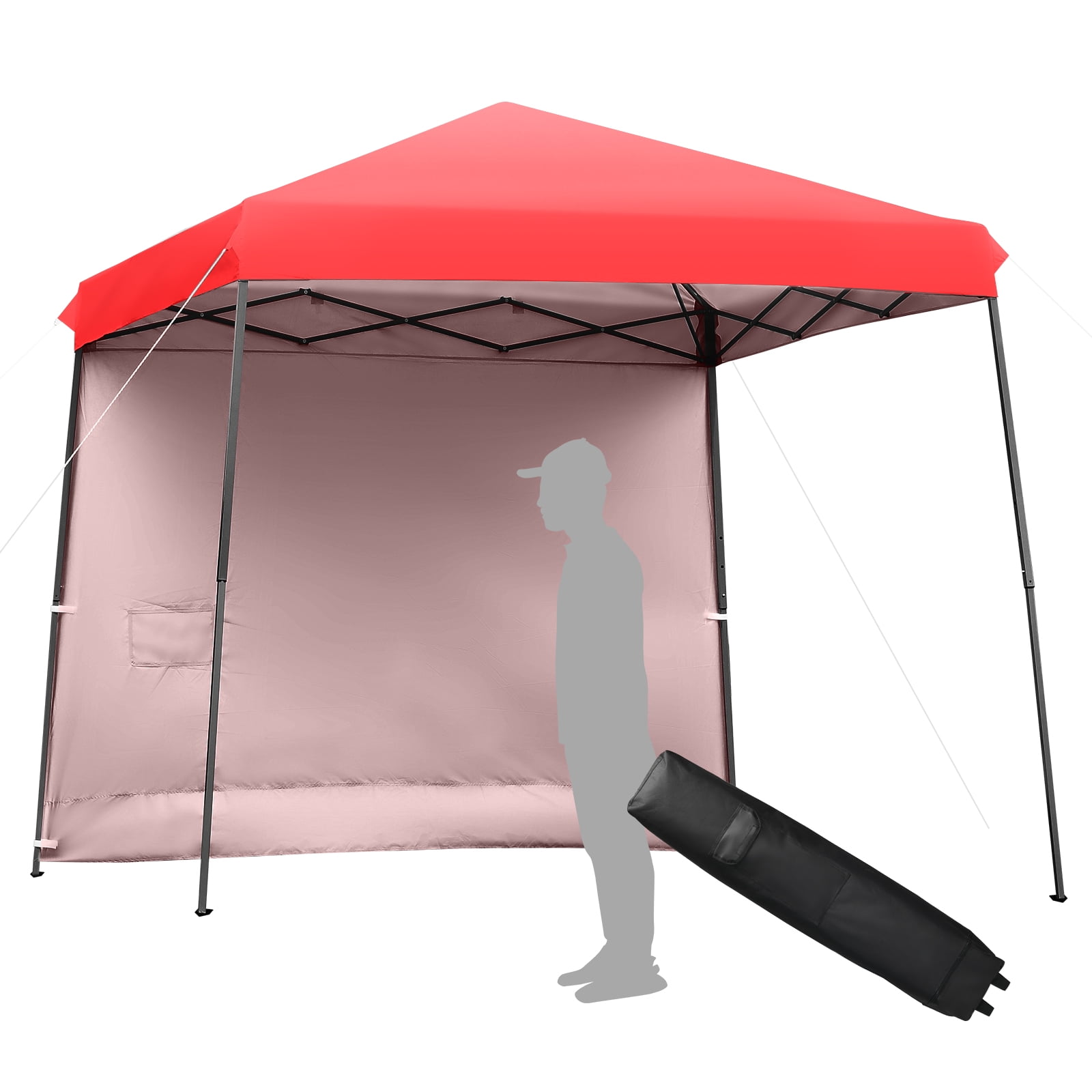 Patiojoy 10x10 ft Pop up Canopy Tent One Person Setup Instant Shelter