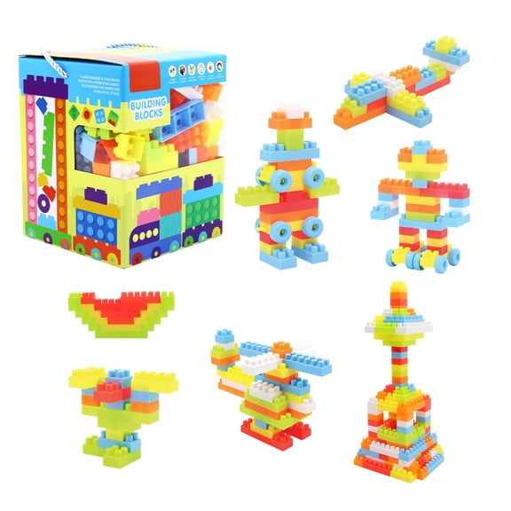 Patiojoy 150 pcs Large Building Blocks for Toddlers STEM Educational Big Bricks Set