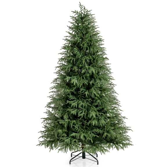Patiojoy 7 FT Artificial Christmas Tree Pre-lit Xmas Tree with 1217 Branch Tips