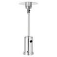 thumbnail image 1 of Patiojoy Outdoor 48000 BTU Standing Heater LP Propane Heater w/Wheels Silver, 1 of 9