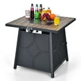 thumbnail image 1 of Patiojoy Outdoor Propane Fire Pit Table 28’’ Square Gas Fire Table with Removable Lid Lava Stone, 1 of 10