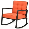 thumbnail image 1 of Patiojoy Outdoor Wicker Rocking Chair Glider Patio Rattan Rocker Chair, 1 of 7
