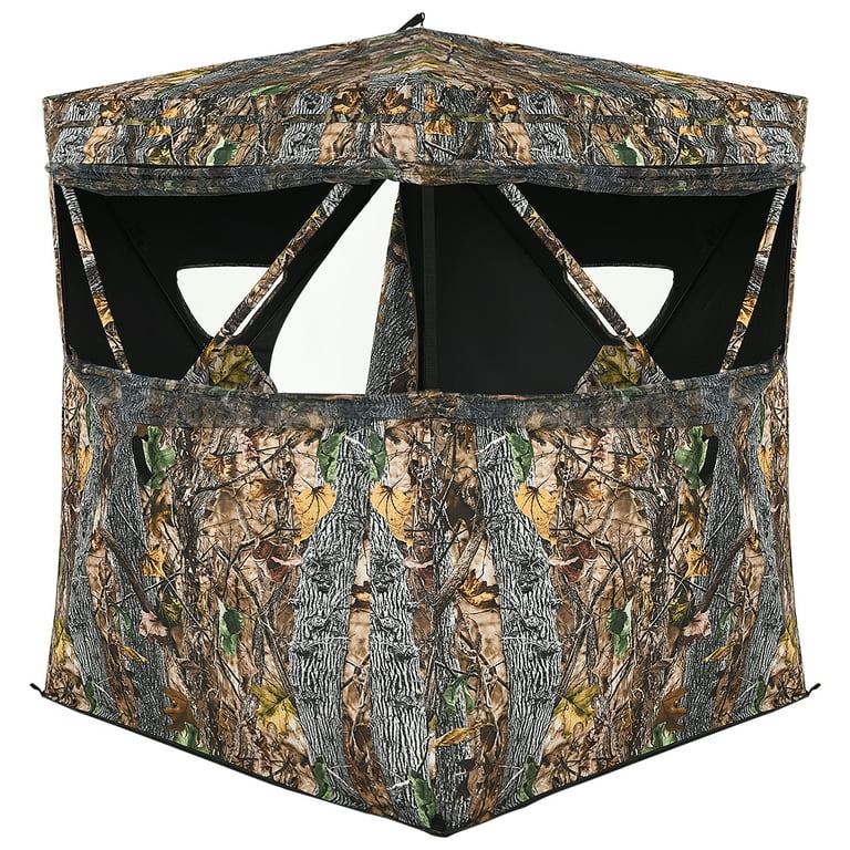 Camo top hunting tent