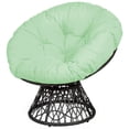 thumbnail image 1 of Patiojoy Rattan Papasan Chair Ergonomic Chair All-Weather Wicker 360-Degree Swivel Cushion for Outdoor & Indoor Green, 1 of 10