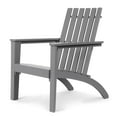 thumbnail image 1 of Patiojoy Wooden Adirondack Chair W/Ergonomic Design Outdoor Lounge Armchair Acacia Wood chair for Yard&Patio Gray, 1 of 8