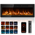 thumbnail image 1 of Patiosunny 60" WiFi Electric Fireplace, Freestanding/Inserts/Wall Mounted Fireplace Heater, 12 Flame Colours, with WiFi Remote Control&Smart App, 12H Timer, for Living Rooms and Bedrooms, 1 of 9