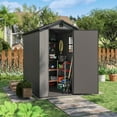 thumbnail image 1 of Patiowell 6' x 4'  Plastic Shed for Outdoor Storage,Resin Shed with Window for Garden,Backyard,Tool Storage Use, 1 of 9