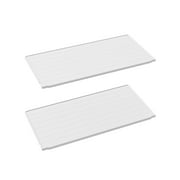 Patiowell Adjustable Outdoor Storage Shed Shelf, Durable, Weatherproof Storage Solution, Easy-to-Install Accessory, 2Pcs Shelves, White