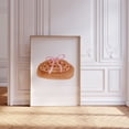 thumbnail image 1 of Patisserie Bun With Pink Bow, Coquette Room Decor, Balletcore Home Decor #635, Unframed Poster Size 8x12, 1 of 4