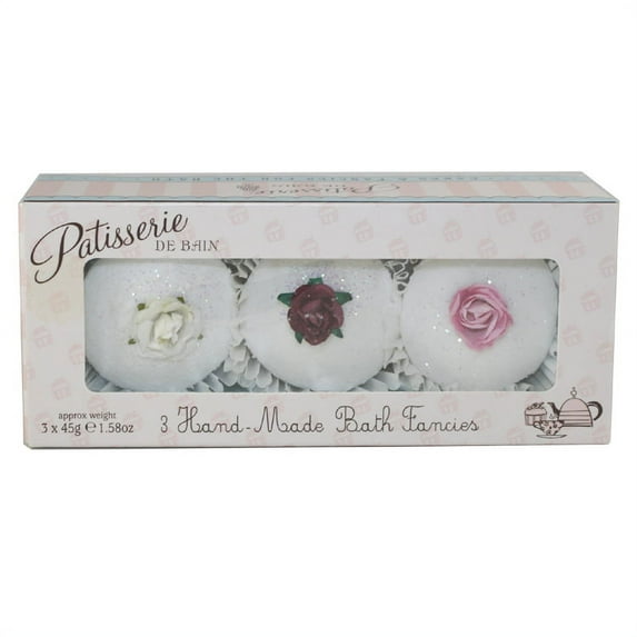 Patisserie De Bain 3 Pc. Gift Set ( Fairy Cakes & Fancies For The Bath 3 X 1.58 Oz / 45g Rose)
