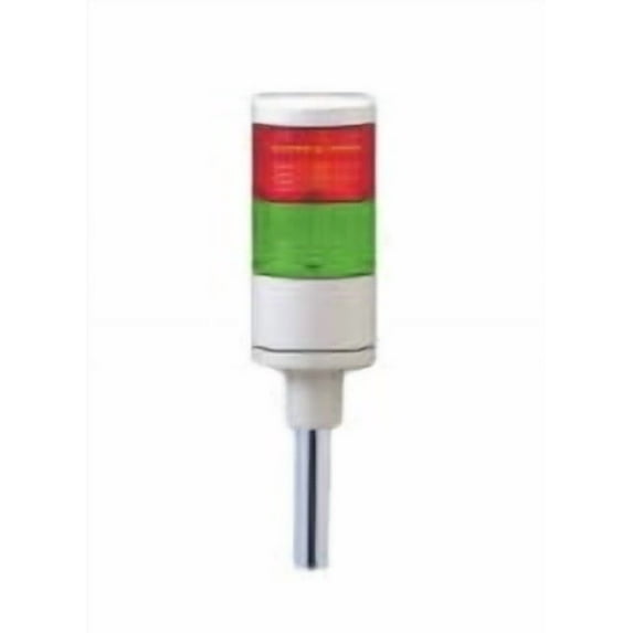 Patlite Red/Green Pole Mount Continuous Indicator Light Signal Tower LES-202A-RG