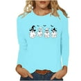 thumbnail image 1 of Patlollav Halloween Womens Casual Round Neck Long Sleeve Winter Tops/Shirts, 1 of 6