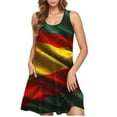 thumbnail image 1 of Patlollav 2025 Independence Day Womens Casual Plus Size Sleeveless Round Neck Printed Short Dresses, 1 of 6