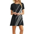 thumbnail image 1 of Patlollav $5 Dresses for Women Ladies Loose Casual Short Sleeve O-Neck Solid Mini Dress, 1 of 6