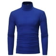 thumbnail image 1 of Patlollav Mens Solid Turtleneck Casual Slim Fit Pullover T-Shirt Bottoming Shirt, 1 of 5