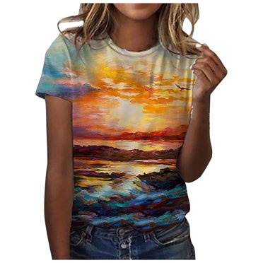 T-Shirt Manches Courtes Homme Reine Elizabeth II 3D Print - Multicolore - Neuf Avec Étiquettes