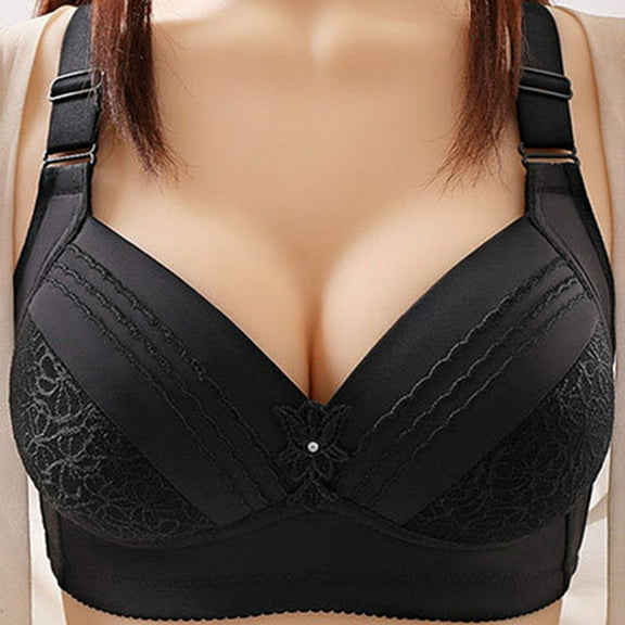 Patlollav Under $5,Plus Size Bra Middle-Aged and Elderly Thin Section for Women Underwear Comfortable Bra