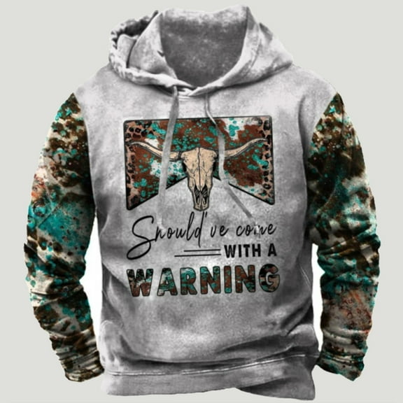 Patlollav Winter Sweatshirts,Mens Fall/Winter Sweatshirts Comfortable Long Sleeve Hooded Cotton Tops M-3XL