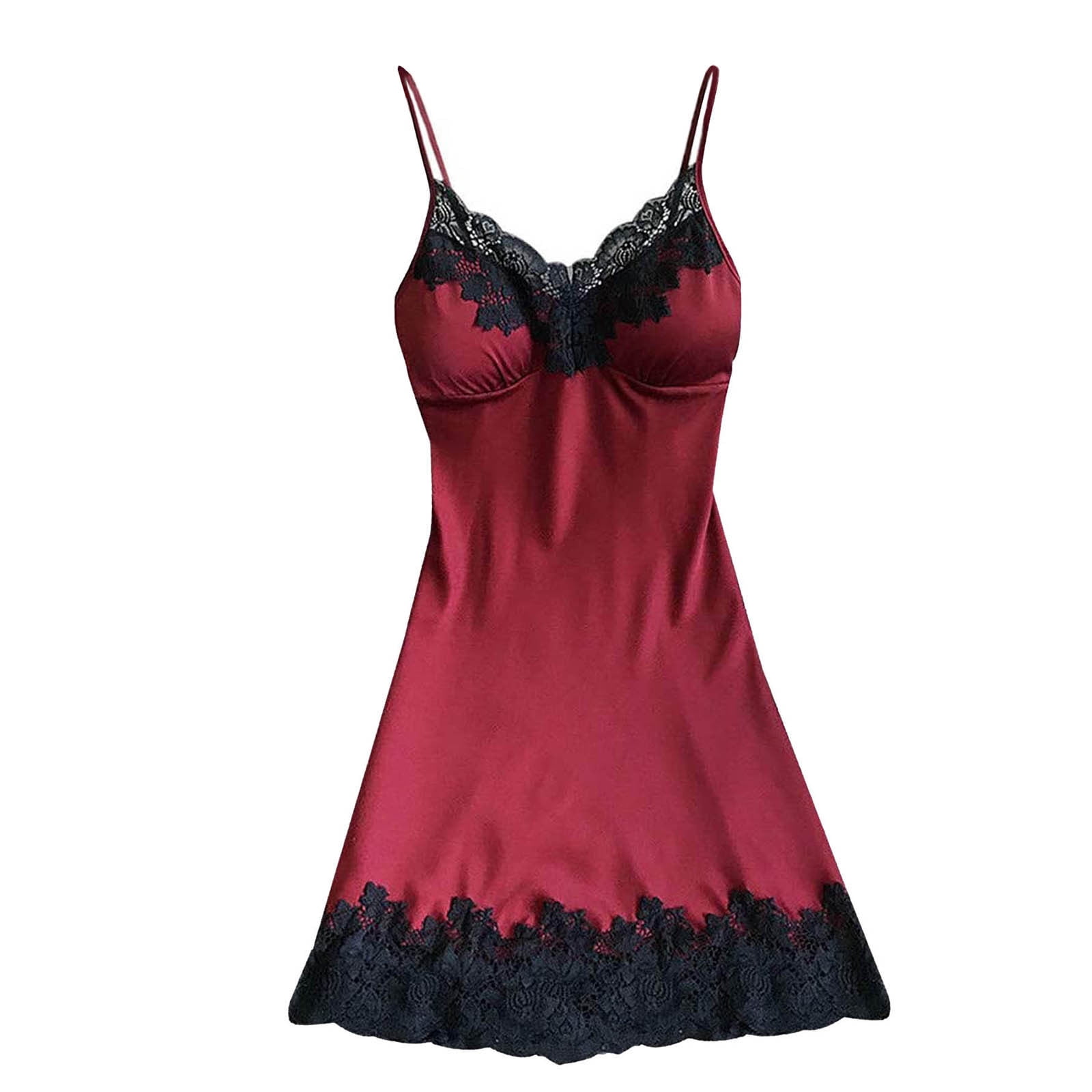 Patlollav Women Sexy Lace Lingerie Nightwear Underwear Robe Babydoll Sleepwear Dress