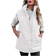 thumbnail image 1 of Patlollav Womens Coat Jacket Winter Solid Color Cotton Cardigan Coat Zipper Tops, 1 of 6