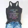 thumbnail image 1 of Patlollav Womens Tops Summer Beach Funny Graphic Racerback Tanks Vest Sayings Blouse, 1 of 1