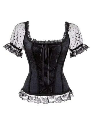 Womens Sexy Peacock Feather Corset Bustier Fashion Gothic Punk Lace Up  Corset Tops Overbust Boned Shapewear