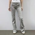 thumbnail image 1 of Patlollav Denim Pants Women Button Casual Loose Solid Trousers Pockets Zipper Long Pants, 1 of 6