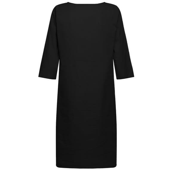 Patlollav Dresses for Women Casual Sexy Round Neck Print Summer 1/2 Sleeve Dress
