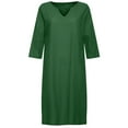 thumbnail image 1 of Patlollav Dresses for Women Casual Sexy Round Neck Print Summer 1/2 Sleeve Dress, 1 of 6
