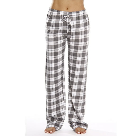 Patlollav Fashion Womens Plaid Print Sports Casual Home Pants Loose Sweatpants Pants