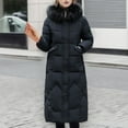 thumbnail image 1 of Patlollav Jackets for Women,Ladies Long Winter Puffer Coat Warm Maxi Down Jacket Parkas, 1 of 6