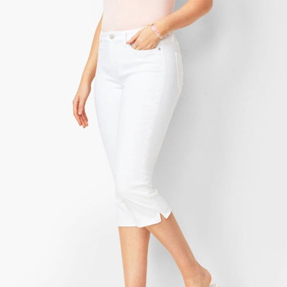 Patlollav Jeans for Women Denim Seven-Minute Pants High Waisted Stretch Slim Pants Casual Pencil Pants