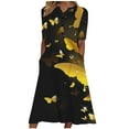 thumbnail image 1 of Patlollav Ladies Casual Dresses,Women Loose Dress Fashion Summer Casual Short Sleeve V-Neck Print Dress, 1 of 6
