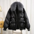 thumbnail image 1 of Patlollav Ladies Lining Coat,Womens Winter Warm Thick Long Jacket Hooded Overcoat, 1 of 6