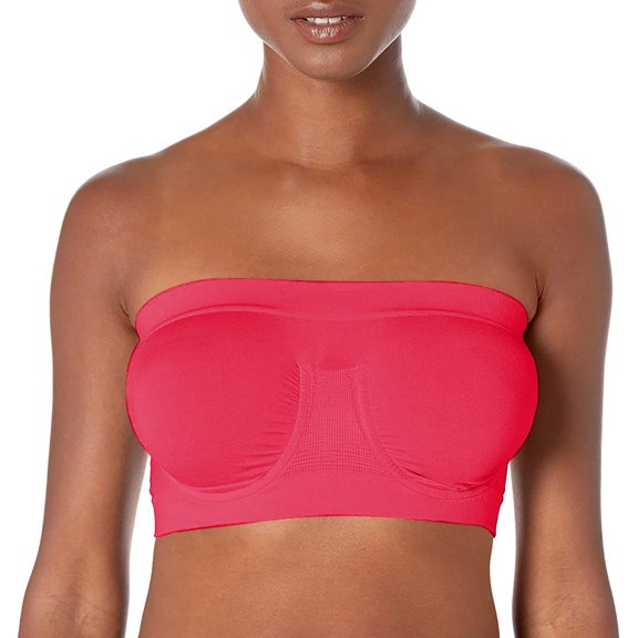 Patlollav Lingerie for Womens,Plus Size Women's Stretch Strapless Bra,Summer Bandeau Bra,Comfort Wireless Bras
