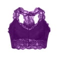 thumbnail image 1 of Patlollav Lingerie for Womens,Women's Plus Size Vest Crop Wire Free Bra Lace Lingerie Sexy V-Neck Underwear, 1 of 5