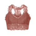 thumbnail image 1 of Patlollav Lingerie for Women's Plus Size Vest Crop Wire Free Bra Lace Lingerie Sexy V-Neck Underwear, 1 of 6