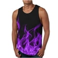 thumbnail image 1 of Patlollav Men Tank Tops Casual Fashion Print Pullover Round Neck Sports Vest, 1 of 4