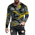 thumbnail image 1 of Patlollav Mens Camouflage Long Sleeve T-Shirt Casual Sports Blouse Tops, 1 of 5