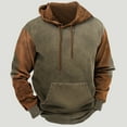 thumbnail image 1 of Patlollav Mens Fall/Winter Long Sleeve Sweatshirts Comfortable Hooded Cotton Tops M-3XL Gray XXXL, 1 of 3