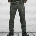 thumbnail image 1 of Patlollav Mens Pants Multiple Pockets Cargo Trousers Work Wear Combat Safety Cargo, 1 of 5