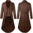 thumbnail image 1 of Patlollav Mens Winter Cardigan Solid Color Long Sleeve Capless Casual Blouse Tops Coat, 1 of 3