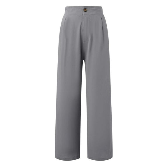 Patlollav Palazzo Trousers for Women Loose Casual Comfortable Solid Color Straight Leg Wide Leg Pants