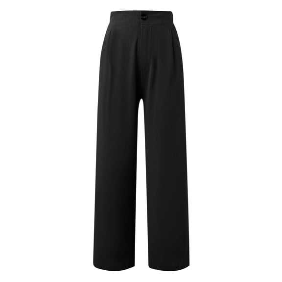 Patlollav Palazzo Trousers for Women Loose Casual Comfortable Solid Color Straight Leg Wide Leg Pants