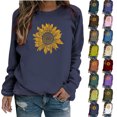 thumbnail image 1 of Patlollav Pntutb Women Long Sleeve Shirts,Ladies Sweatshirt Loose Tunic Tops, 1 of 7