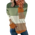 thumbnail image 1 of Patlollav Pntutb Women Sweatshirt Long Sleeve Clearance,Ladies Solid Loose Tunic Tops, 1 of 6